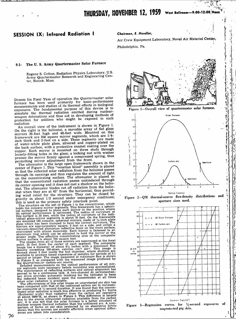 AI-described figure: Figure 2 illustrates QM thermal-source flux-density distributions and aperture sizes used.