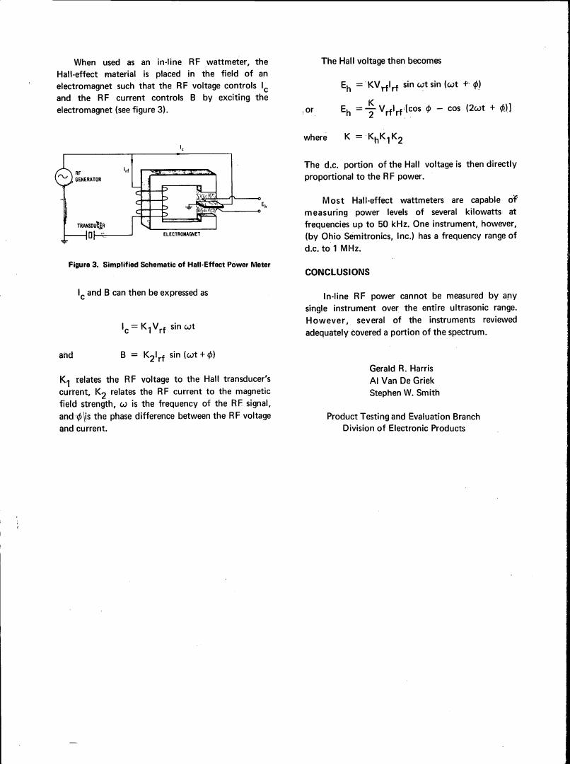 Simplified Schematic of Hall-Effect Power Meter (Figure 3)