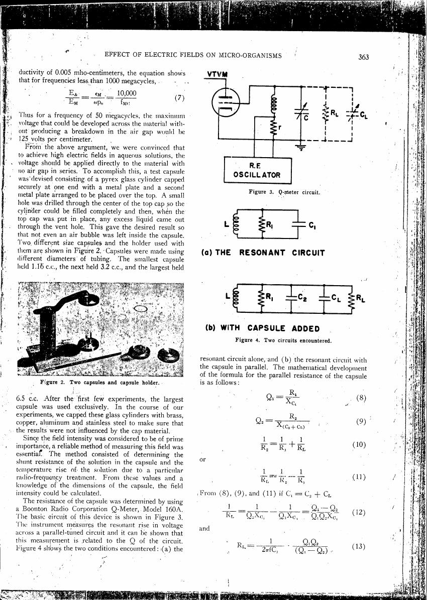 AI-described figure: Figure 3. Q-meter circuit.
