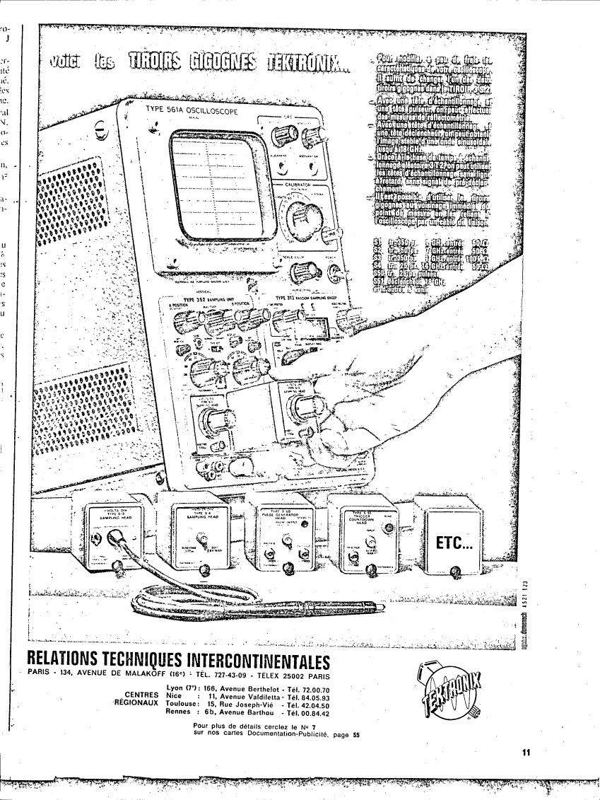 AI-described figure: A diagram illustrating various Tektronix oscilloscope models and their components.