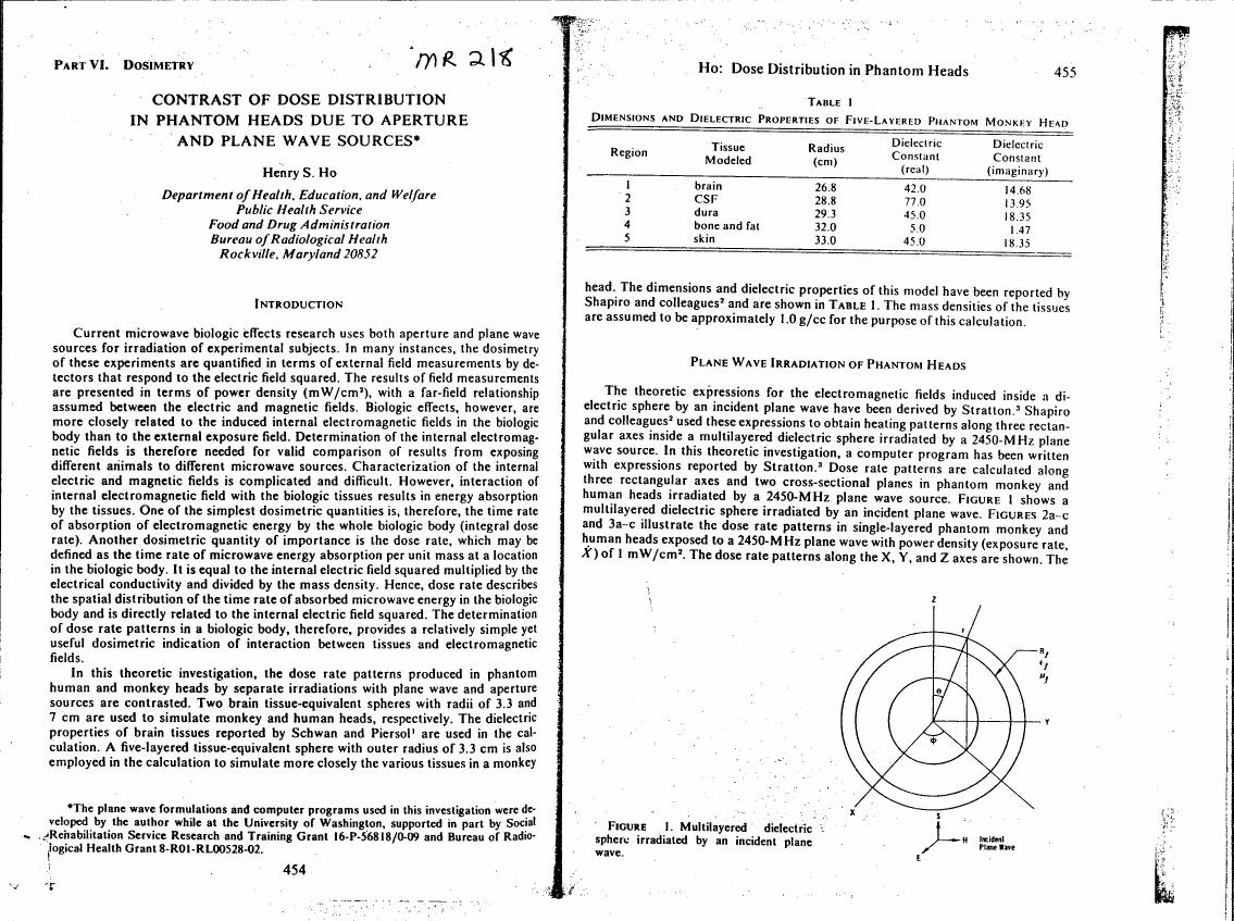 Figure 1 illustrates a multilayered dielectric sphere irradiated by an incident plane wave.
