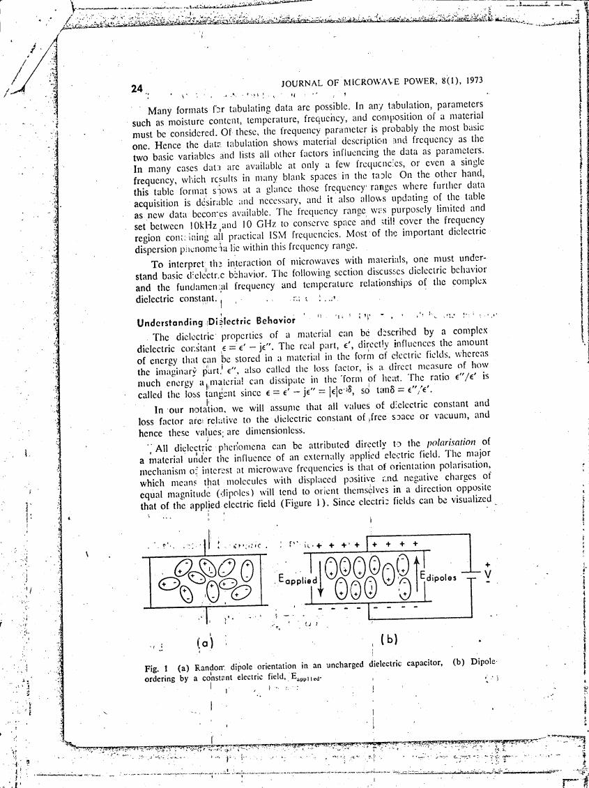 AI-described figure: Figure 1 illustrates dipole orientation in a dielectric material under an applied electric field.