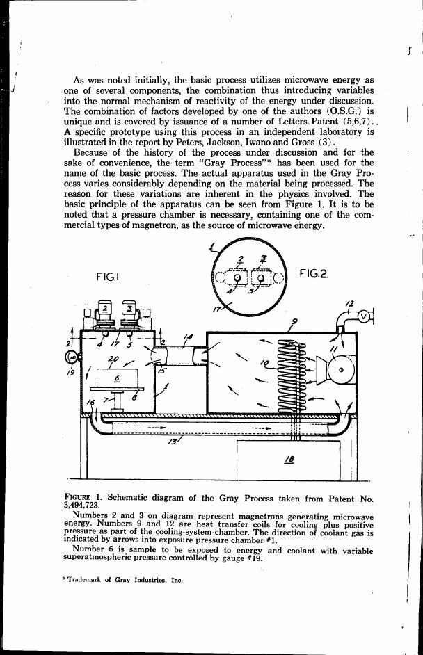 AI-described figure: Schematic diagram of the Gray Process taken from Patent No. 3,494,723.