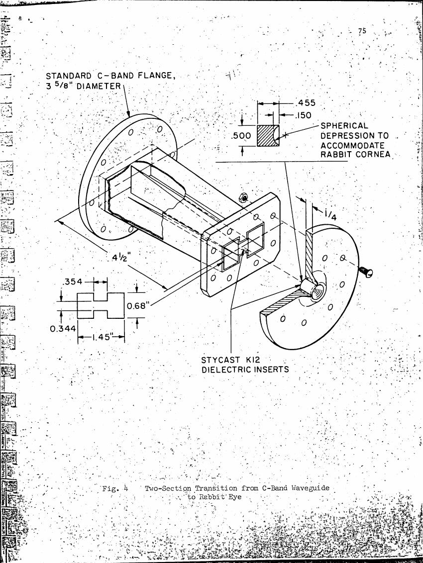 Figure 4: Two-Section Transition from C-Band Waveguide to Rabbit Eye