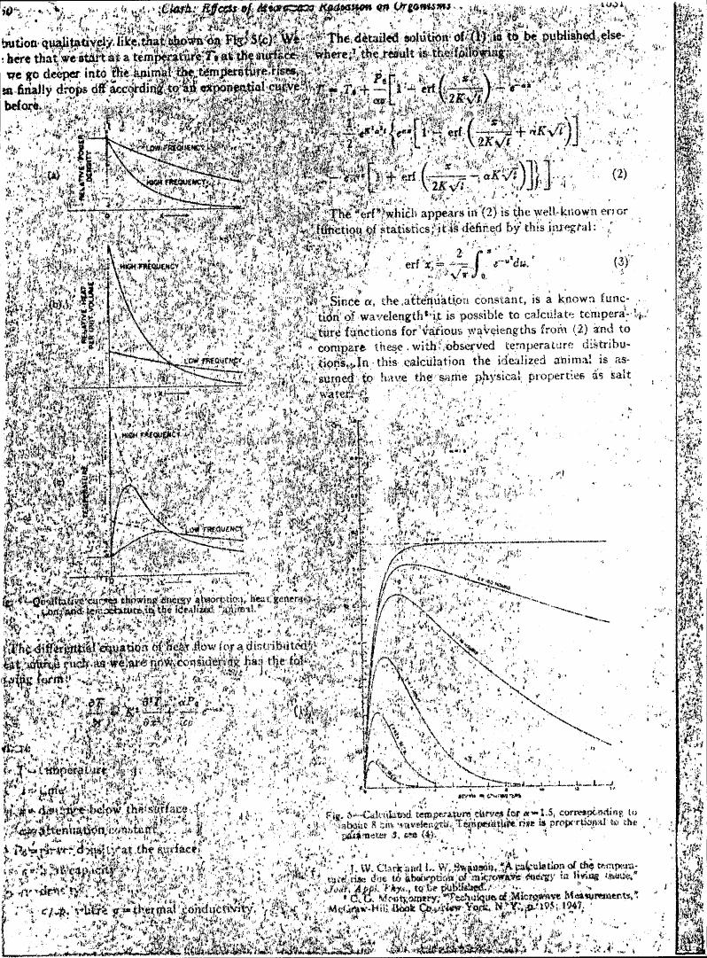 AI-described figure: Figure showing calculated temperature curves for α = 1.5 corresponding to about 8 cm wavelengths.