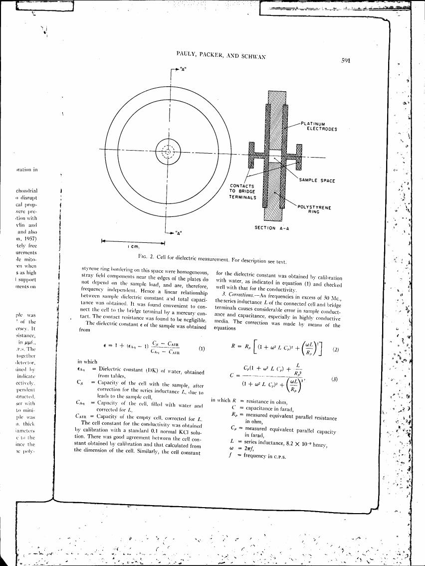Figure 2. Cell for dielectric measurement. For description see text.