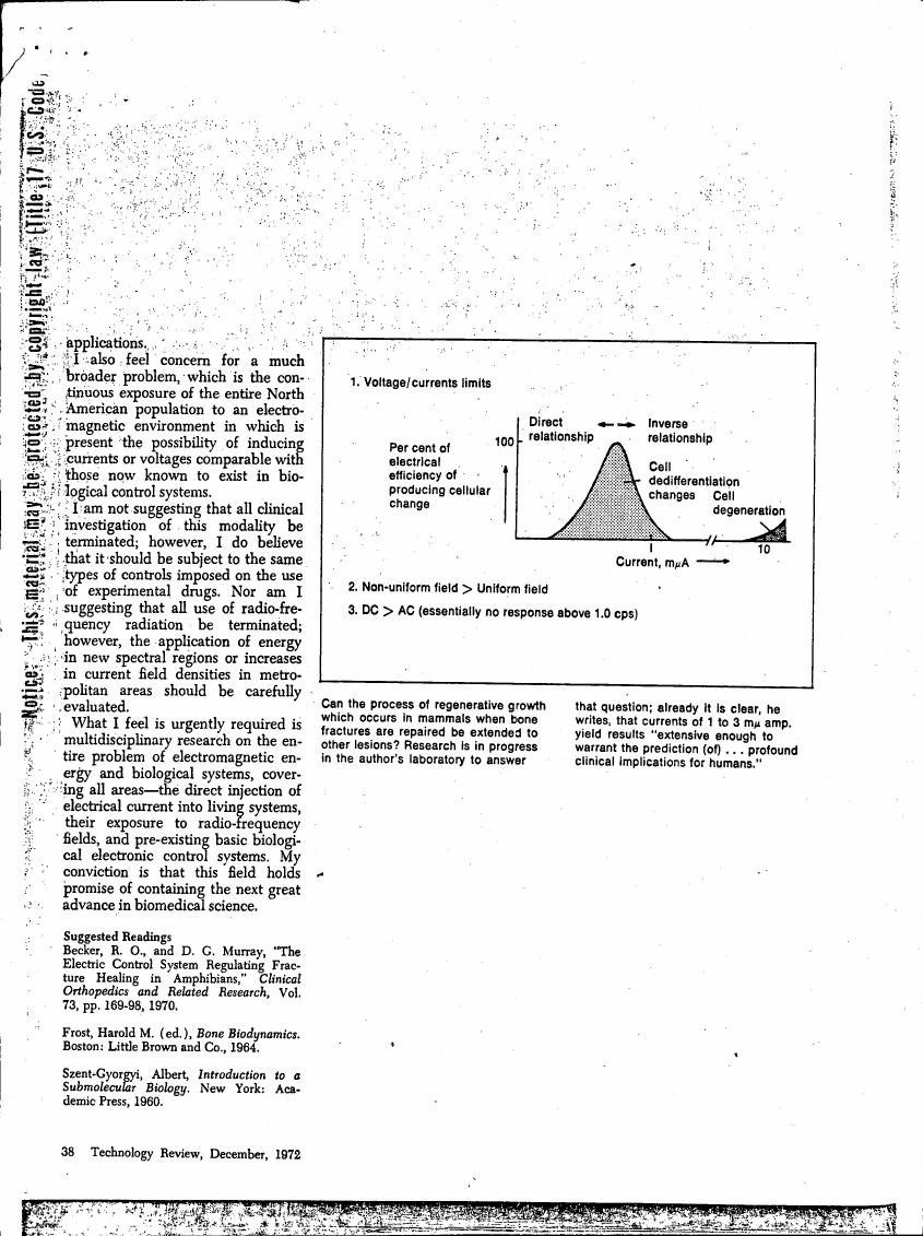 AI-described figure: The chart illustrates voltage/current limits and their relationship to electrical efficiency in producing cellular changes.