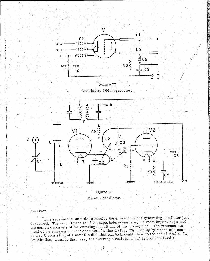 AI-described figure: Figure 23: Mixer-oscillator circuit diagram.