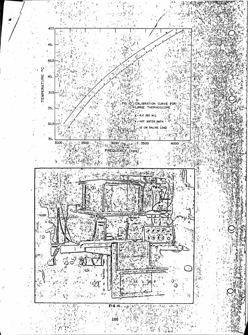 AI-described figure: Fig. II: Schematic diagram of a large thermoscope setup.