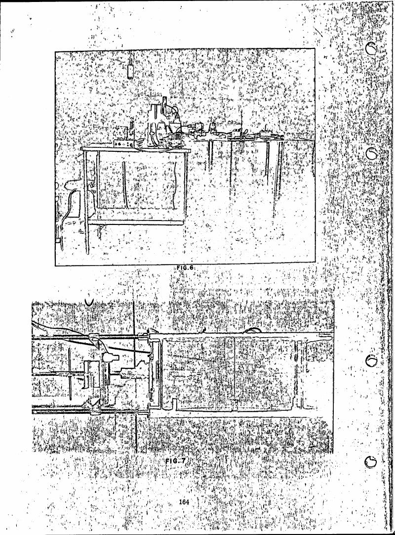 AI-described figure: Figures 6 and 7 depict a detailed diagram of laboratory equipment setup.