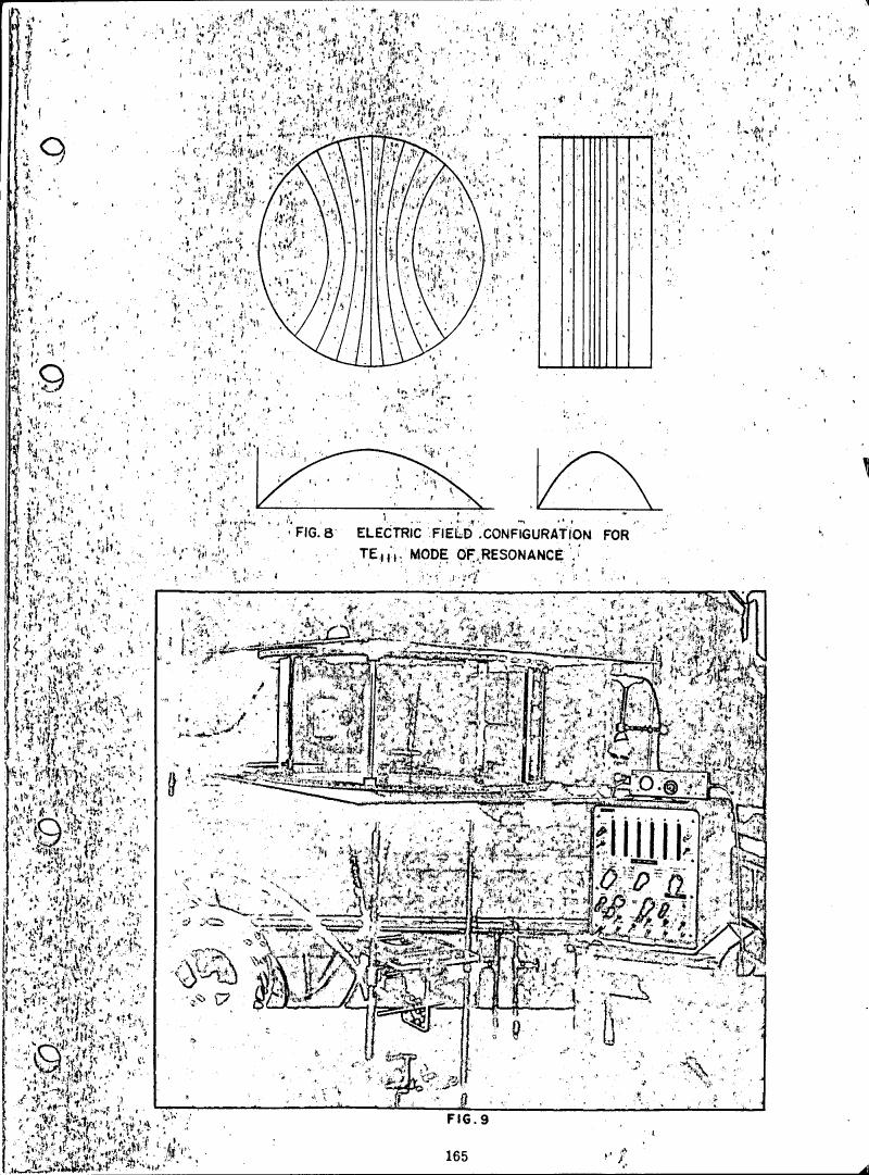 Fig. 8 illustrates the electric field configuration for TE11 mode of resonance.