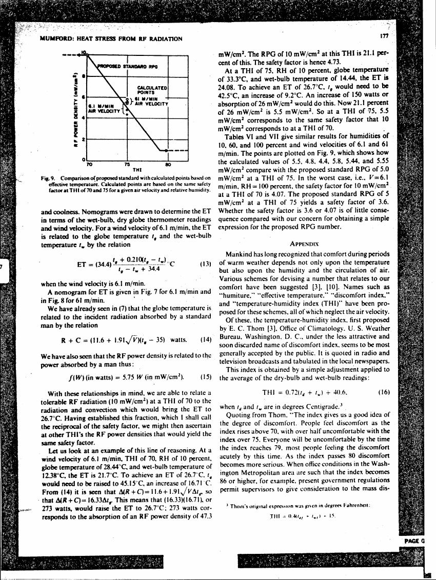 Figure 9. Comparison of proposed standard with calculated points based on effective temperature.