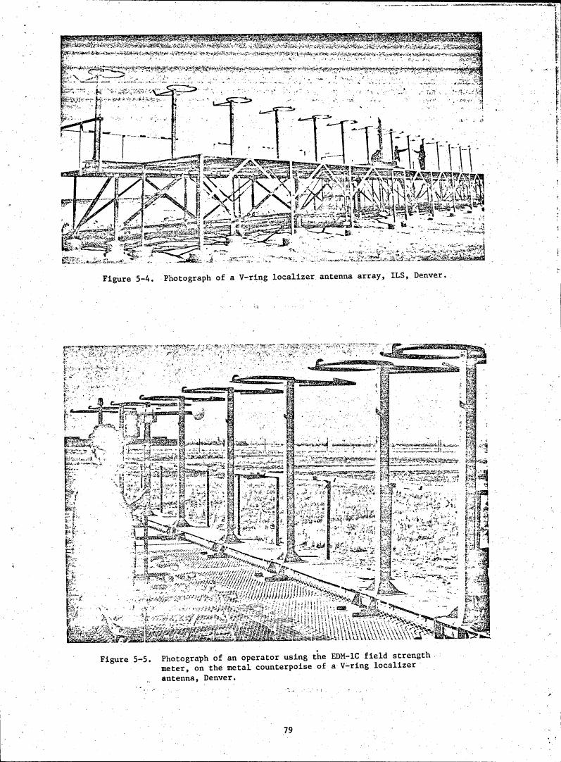 Figure 5-4. Photograph of a V-ring localizer antenna array, ILS, Denver.