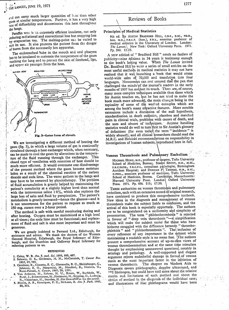 AI-described figure: A diagram illustrating a later form of a circuit used in medical ventilation systems.