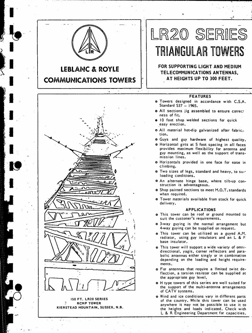 AI-described figure: A detailed diagram illustrating a triangular tower structure used for telecommunications antennas.