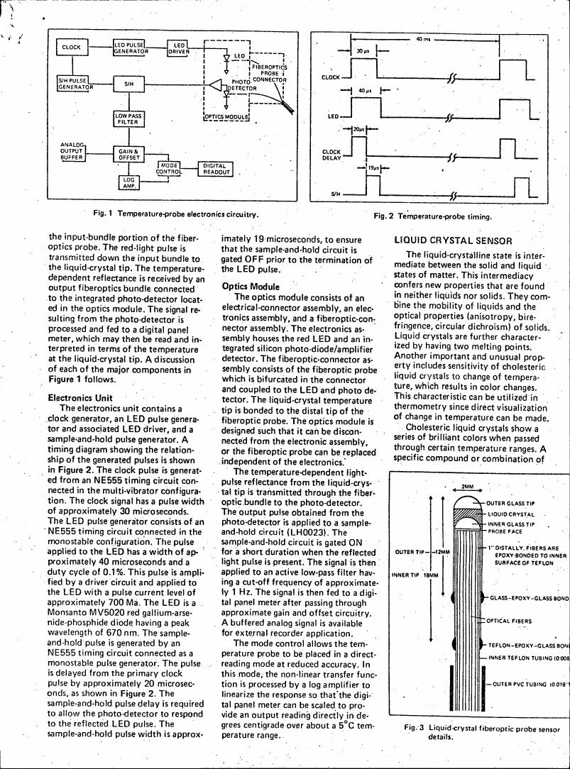 Figure 1: Temperature-probe electronics circuitry.