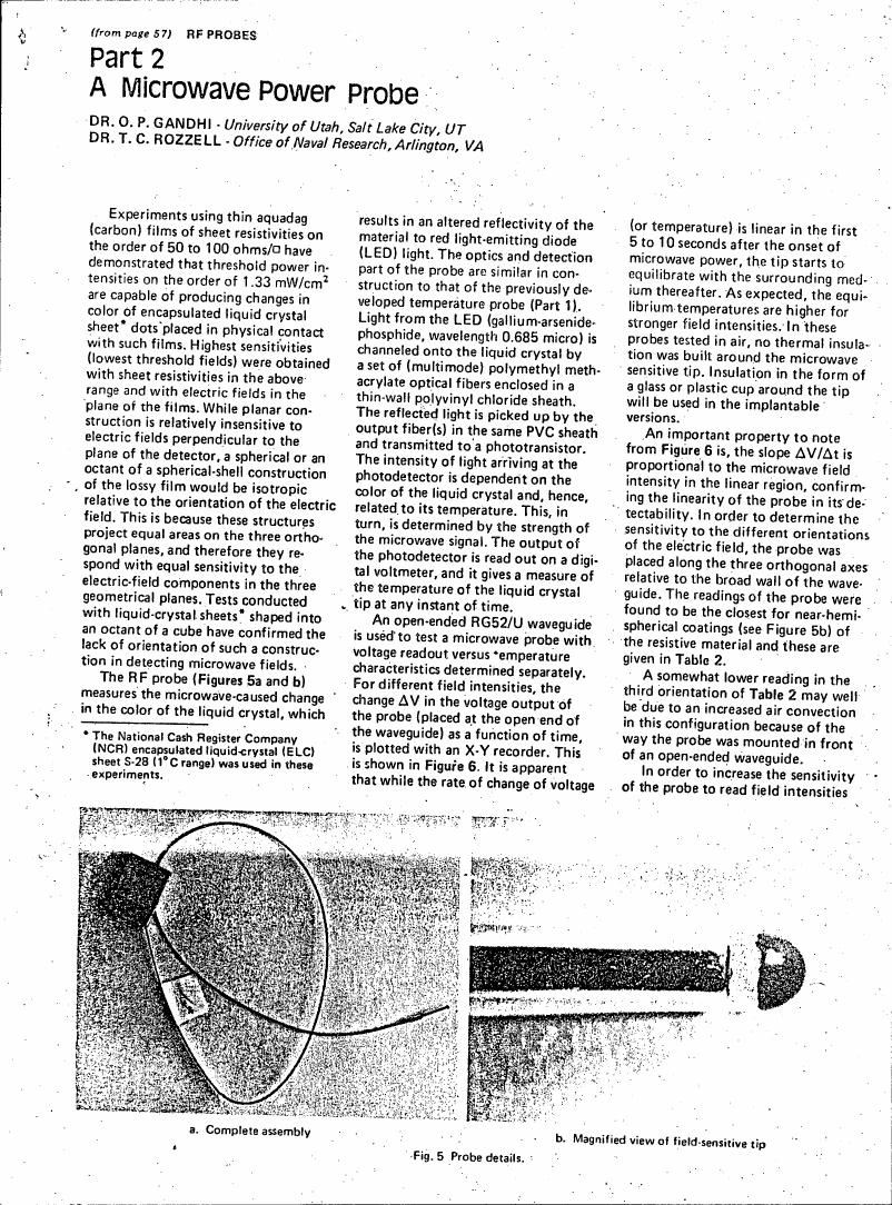 AI-described figure: Figure 5 illustrates a detailed view of the probe assembly and its field-sensitive tip.