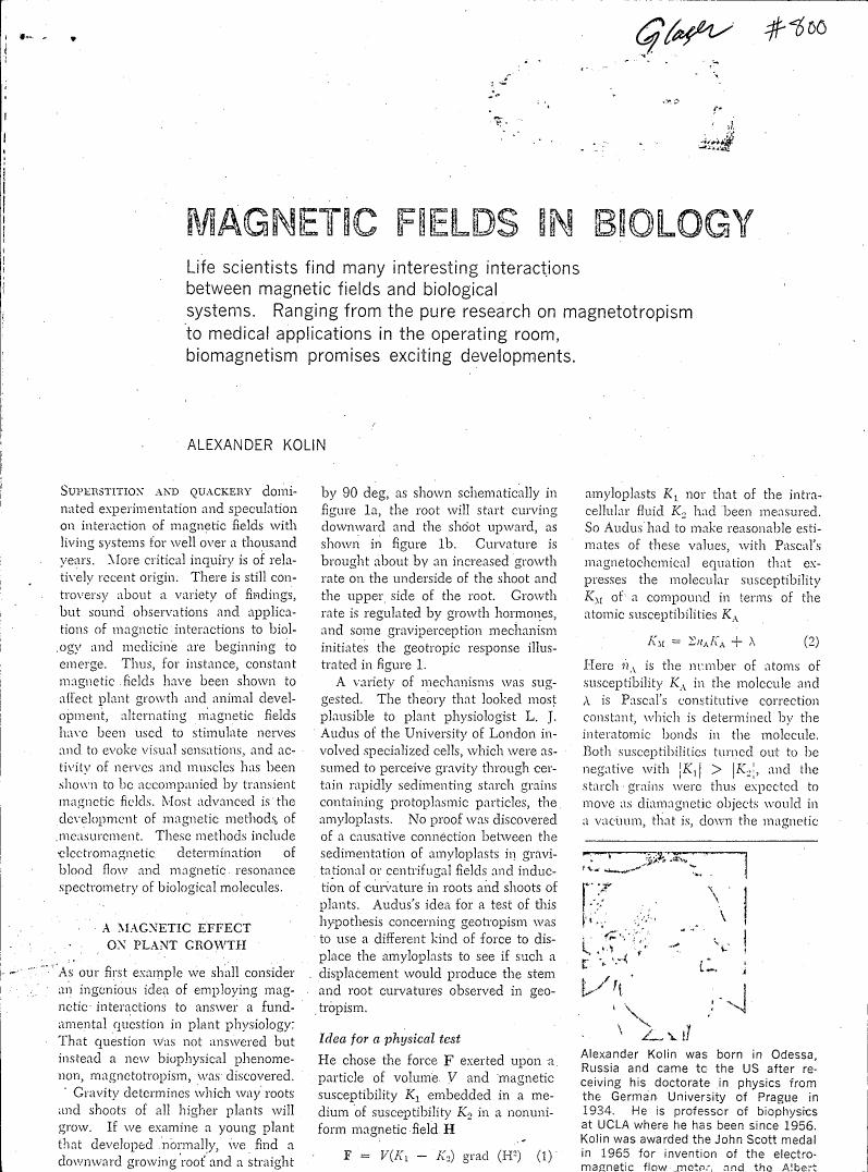 AI-described figure: A schematic diagram illustrating plant curvature in response to magnetic fields, as shown in Figure 1a and 1b.