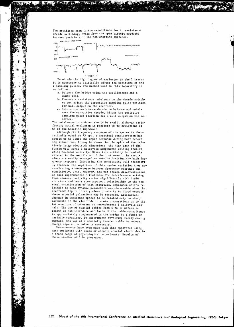 AI-described figure: Figure 3 illustrates the relationship between resistance and capacitance in a system with decade switching artifacts.