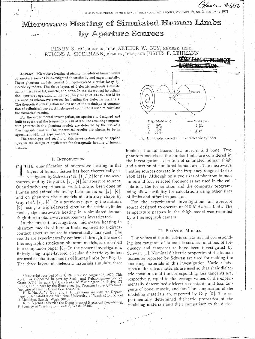 AI-described figure: Figure 1 illustrates a triple-layered circular dielectric cylinder used in microwave heating simulations.
