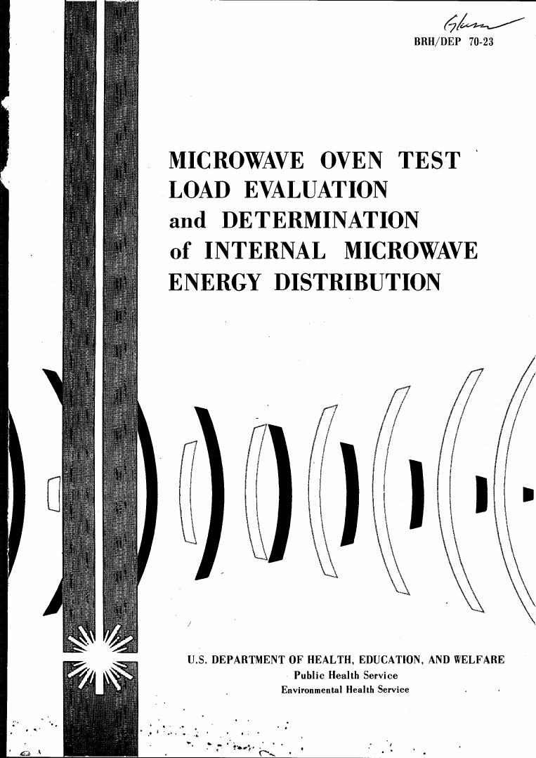 AI-described figure: A series of microwave waveforms illustrating energy distribution within a microwave oven.