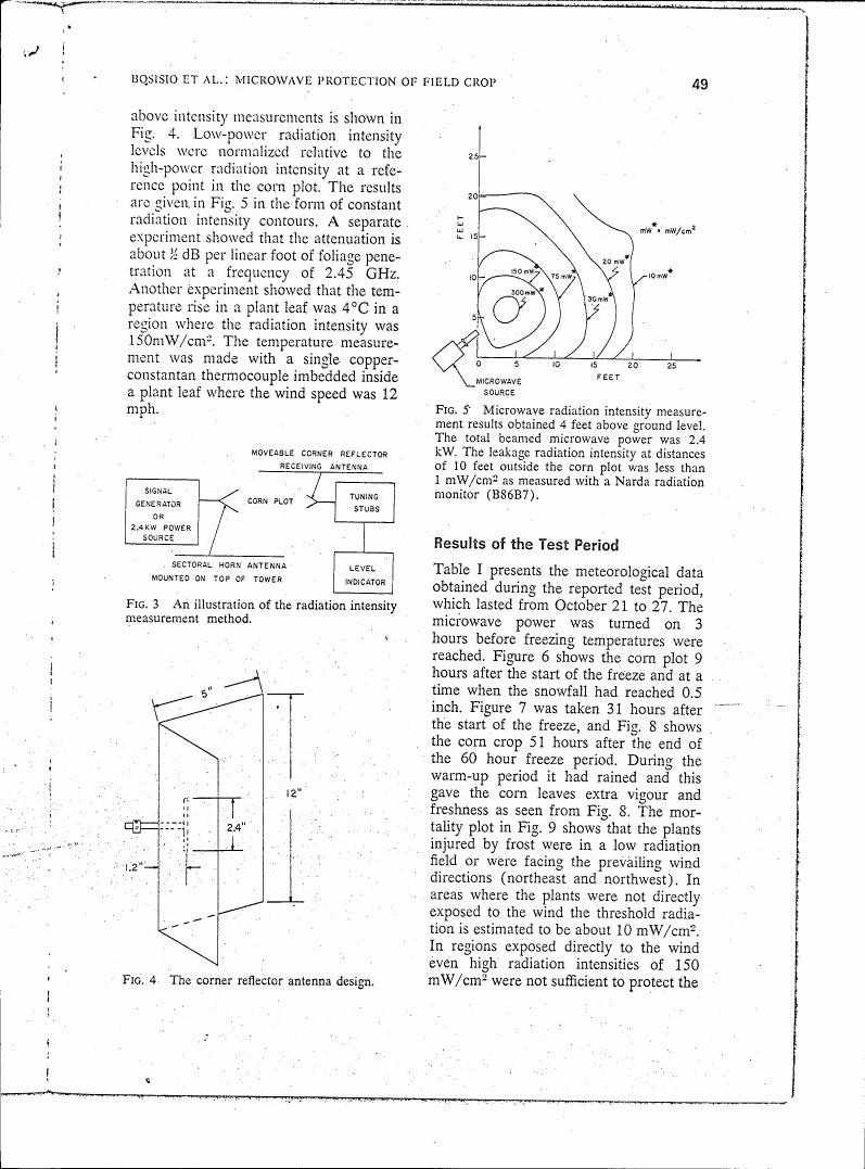 AI-described figure: Fig. 4 illustrates a corner reflector antenna design with dimensions labeled.