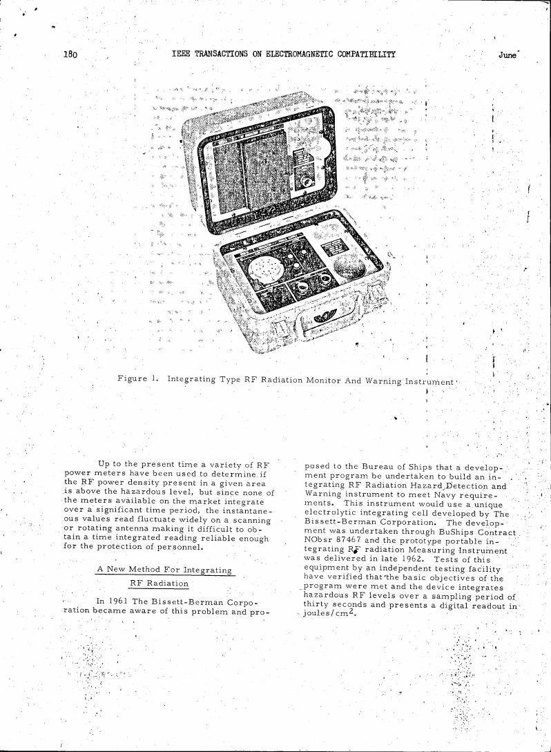 Figure 1. Integrating Type RF Radiation Monitor And Warning Instrument