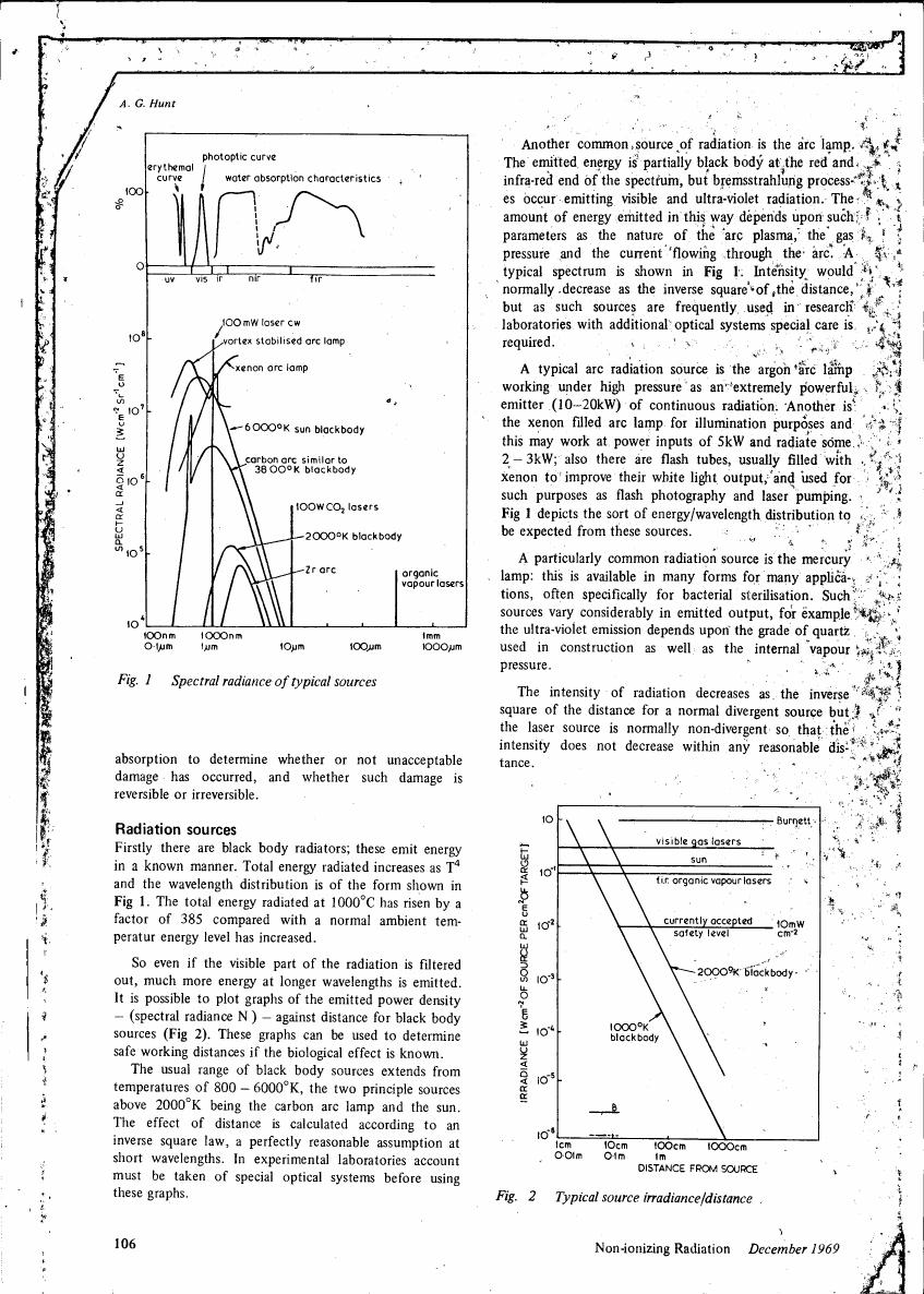 Fig. 1: Spectral radiance of typical sources