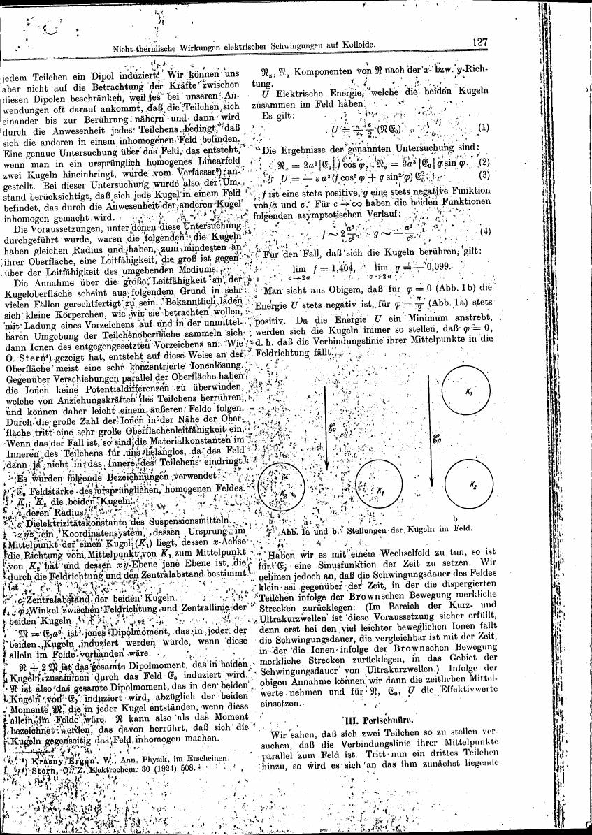 AI-described figure: A diagram showing two spheres labeled K1 and K2 in a field with arrows indicating their orientation.