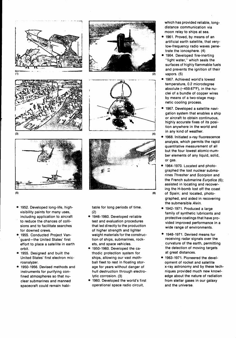 AI-described figure: A series of diagrams illustrating various scientific achievements and technologies from different years.