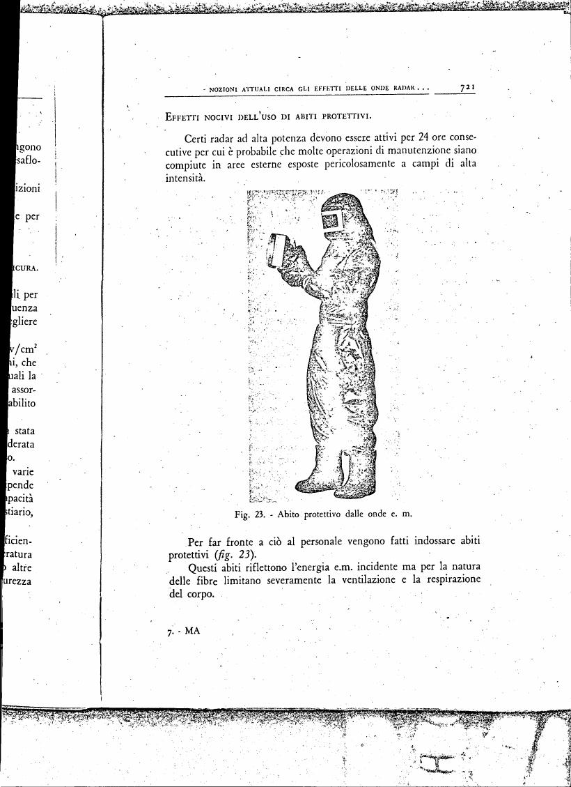 Figure 23. - Abito protettivo dalle onde e. m.