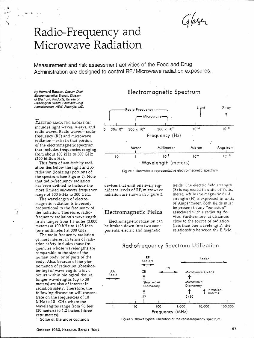Figure 1 illustrates a representative electromagnetic spectrum.