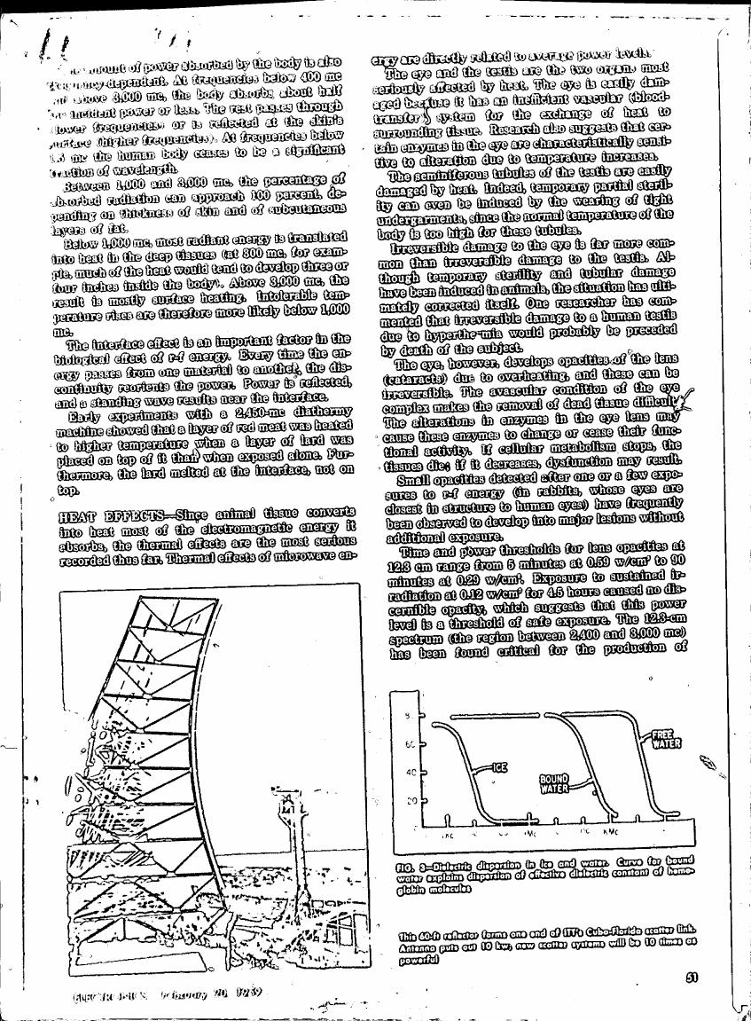 AI-described figure: Figure showing dielectric dispersion in ice and water, illustrating the behavior of bound water compared to free water.