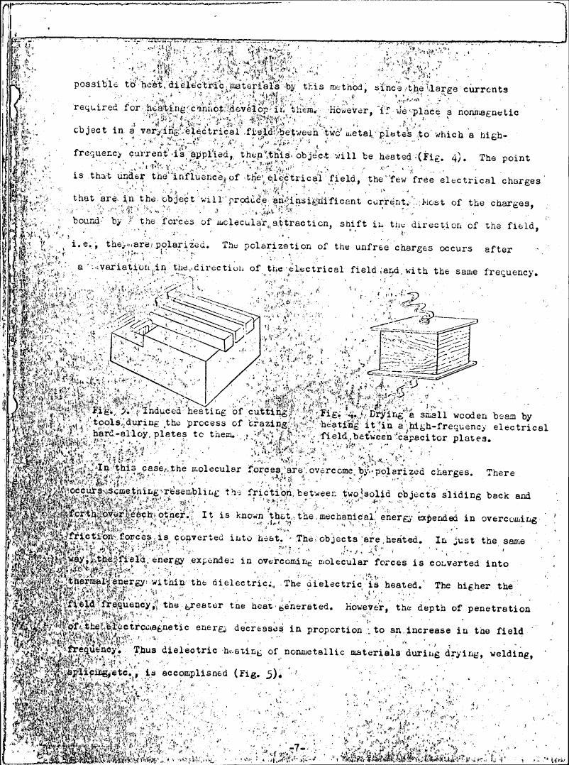 Fig. 3: Induced heating of cutting tools during the process of brazing hard-alloy plates to them.