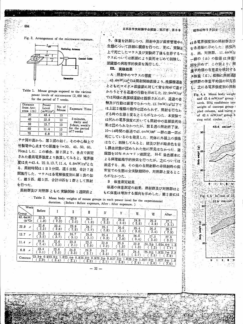 AI-described figure: Figure 3 illustrates the arrangement of microwave exposure setup.