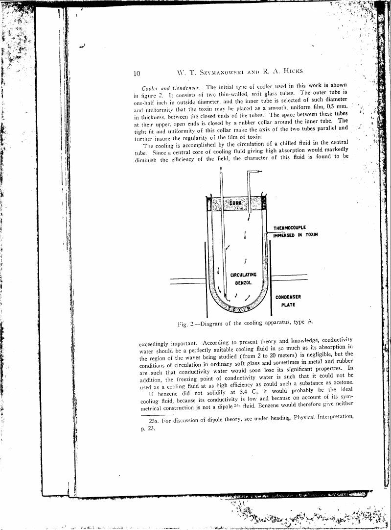 Diagram of the cooling apparatus, type A.