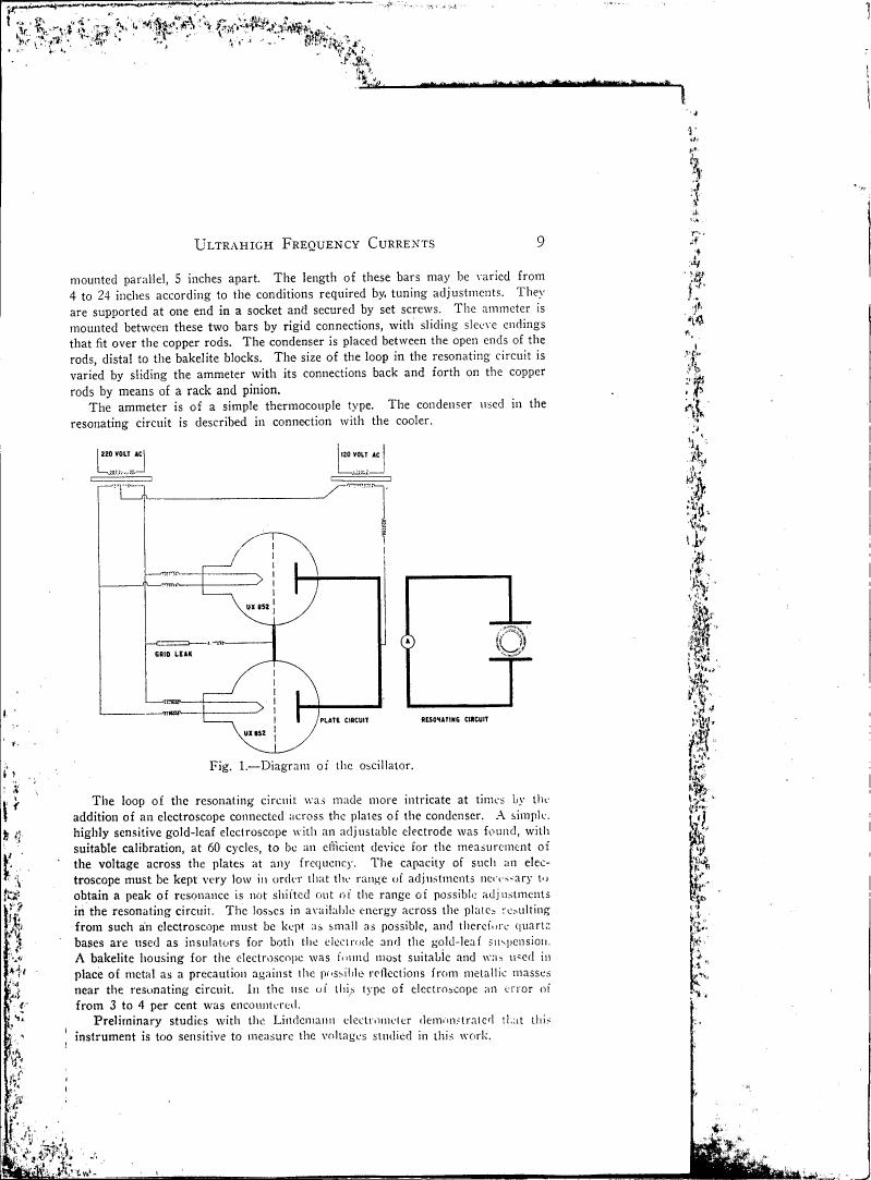 Fig. 1—Diagram of the oscillator.