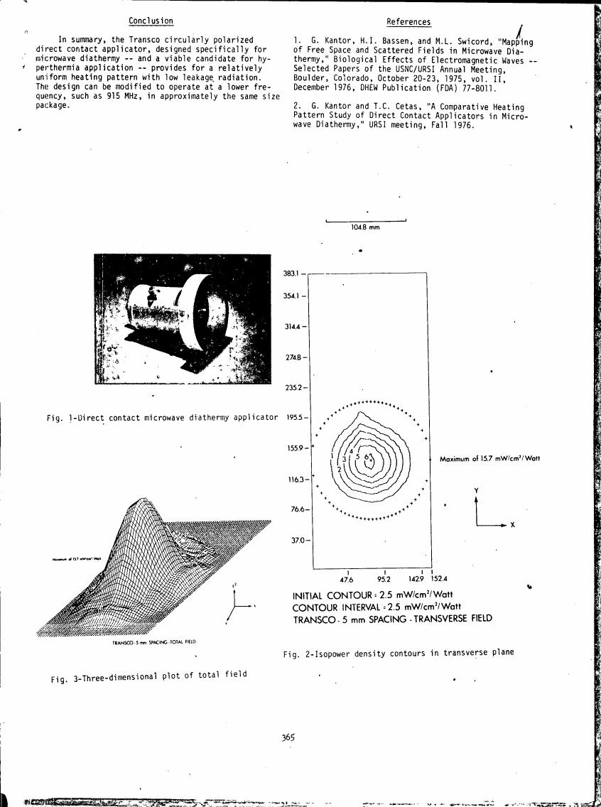 AI-described figure: Fig. 2: Isopower density contours in transverse plane