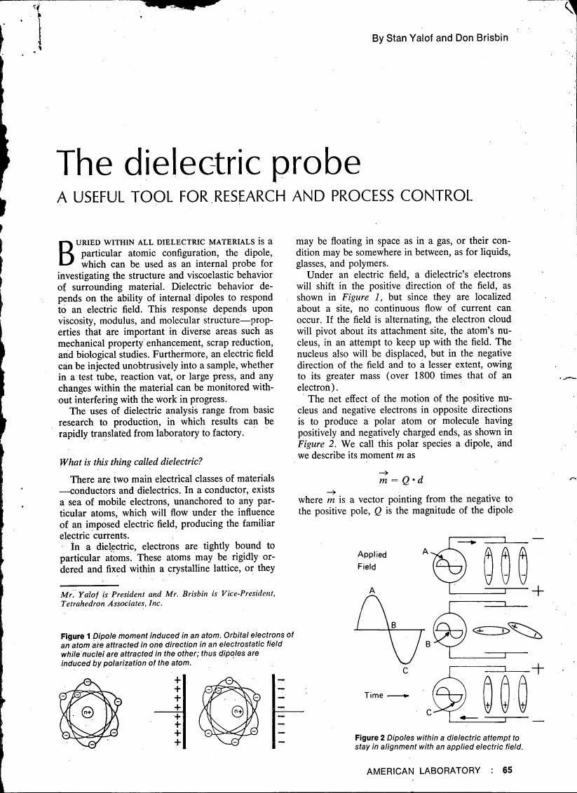 AI-described figure: Figure 1: Dipole moment induced in an atom. Orbital electrons of an atom are attracted in one direction in an electrostatic field while nuclei are attracted in the other; thus dipoles are induced by polarization of the atom.