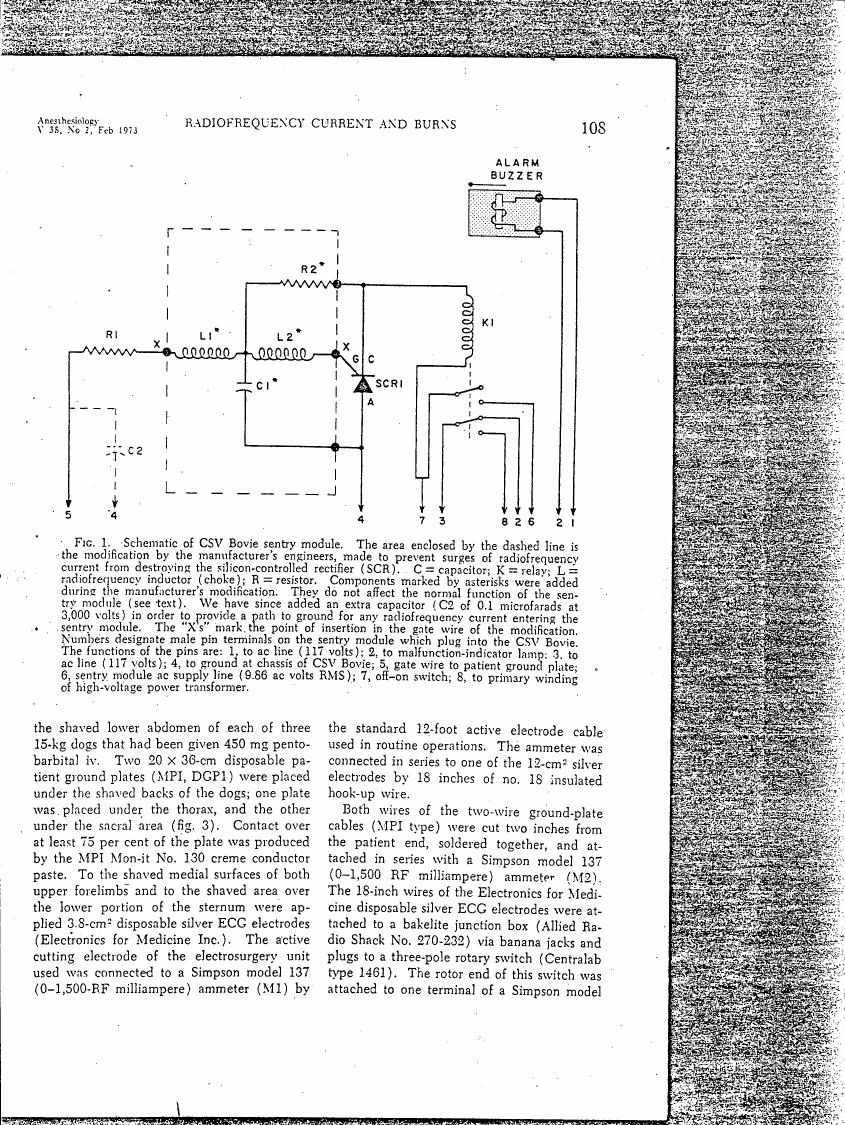 AI-described figure: Figure 1. Schematic of CSV Bovie sentry module.