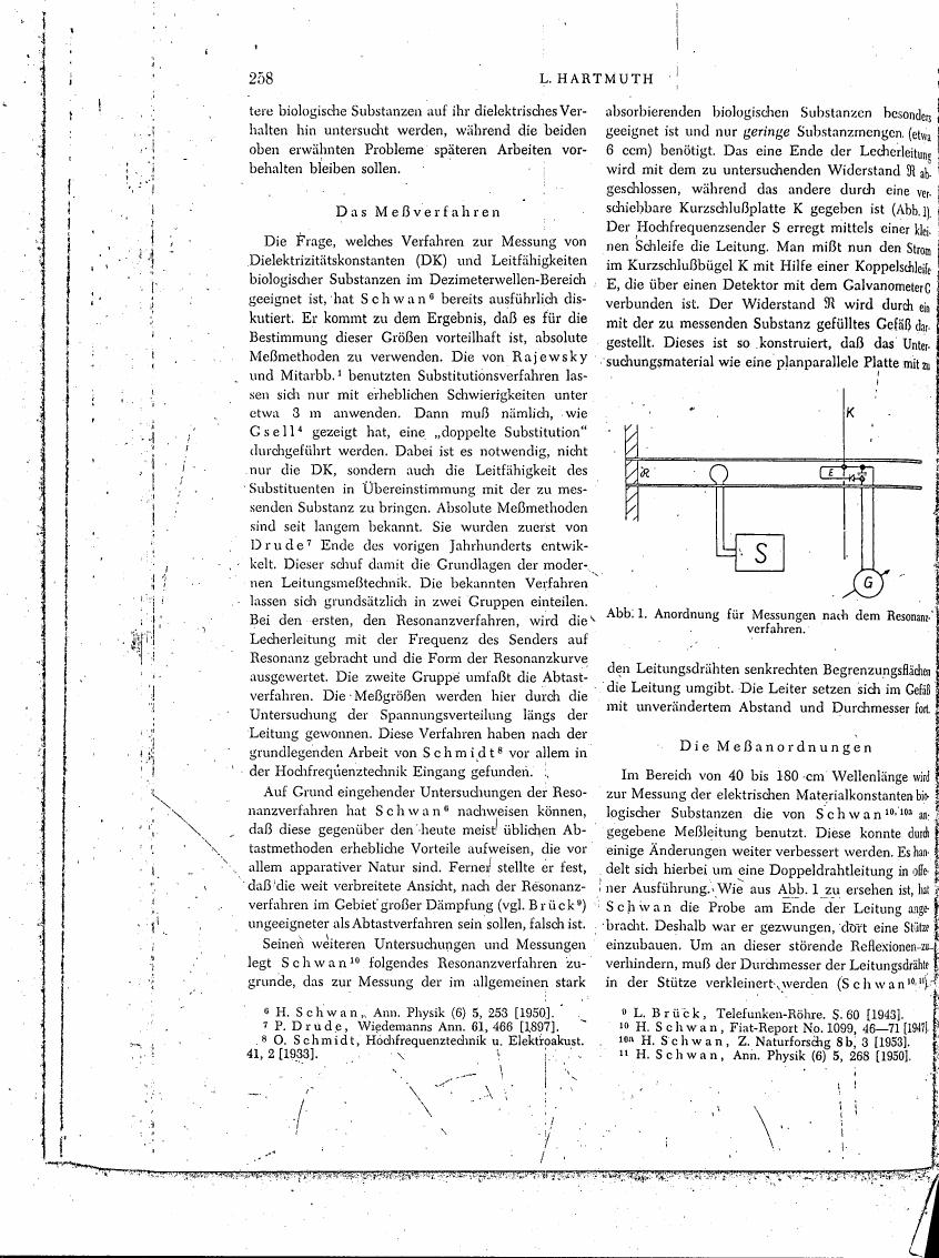 AI-described figure: Figure showing an arrangement for measurements using the resonance method.