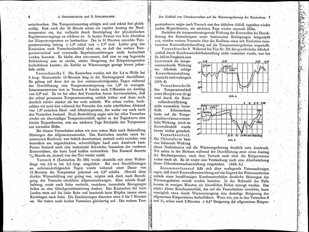 AI-described figure: Temperature changes over time in response to various treatments (Figure 4 and Figure 5)
