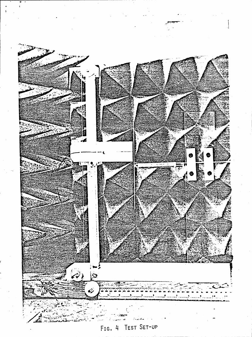 AI-described figure: Figure 4: Test Set-up showing a mechanical apparatus with various components and measurements.