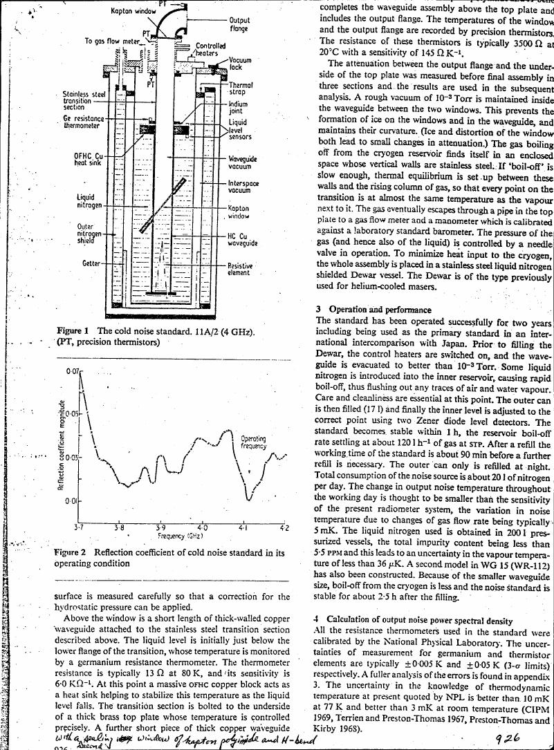 AI-described figure: Figure 2: Reflection coefficient of cold noise standard in its operating condition