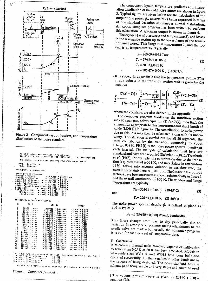 Figure 3: Component layout, loss/cm, and temperature distribution of the noise standard