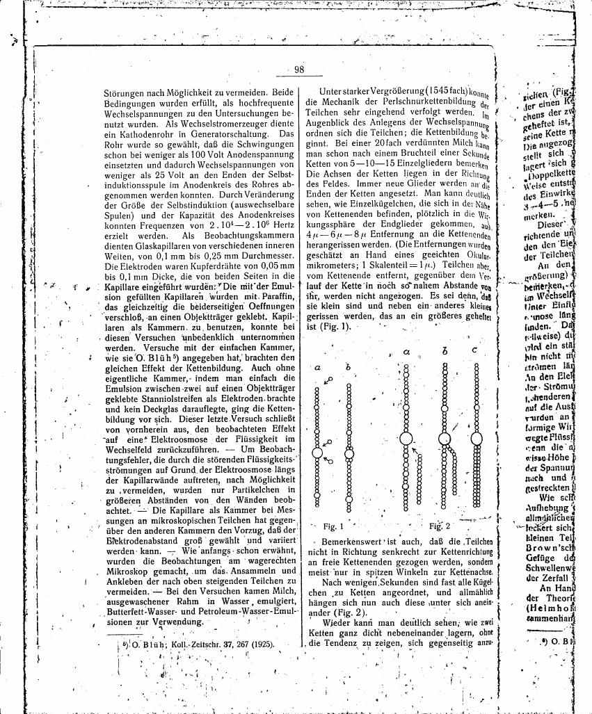 AI-described figure: The diagram illustrates the formation and structure of particle chains under strong magnification (1545x), as depicted in Figure 2.