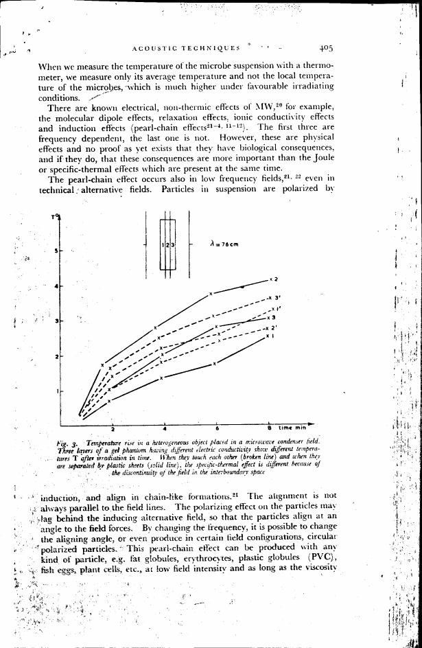 AI-described figure: Figure 3. Temperature rise in a heterogeneous object placed in a microwave condense field.