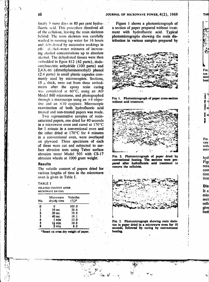 AI-described figure: Photomicrographs showing resin distribution in various samples prepared by different methods.