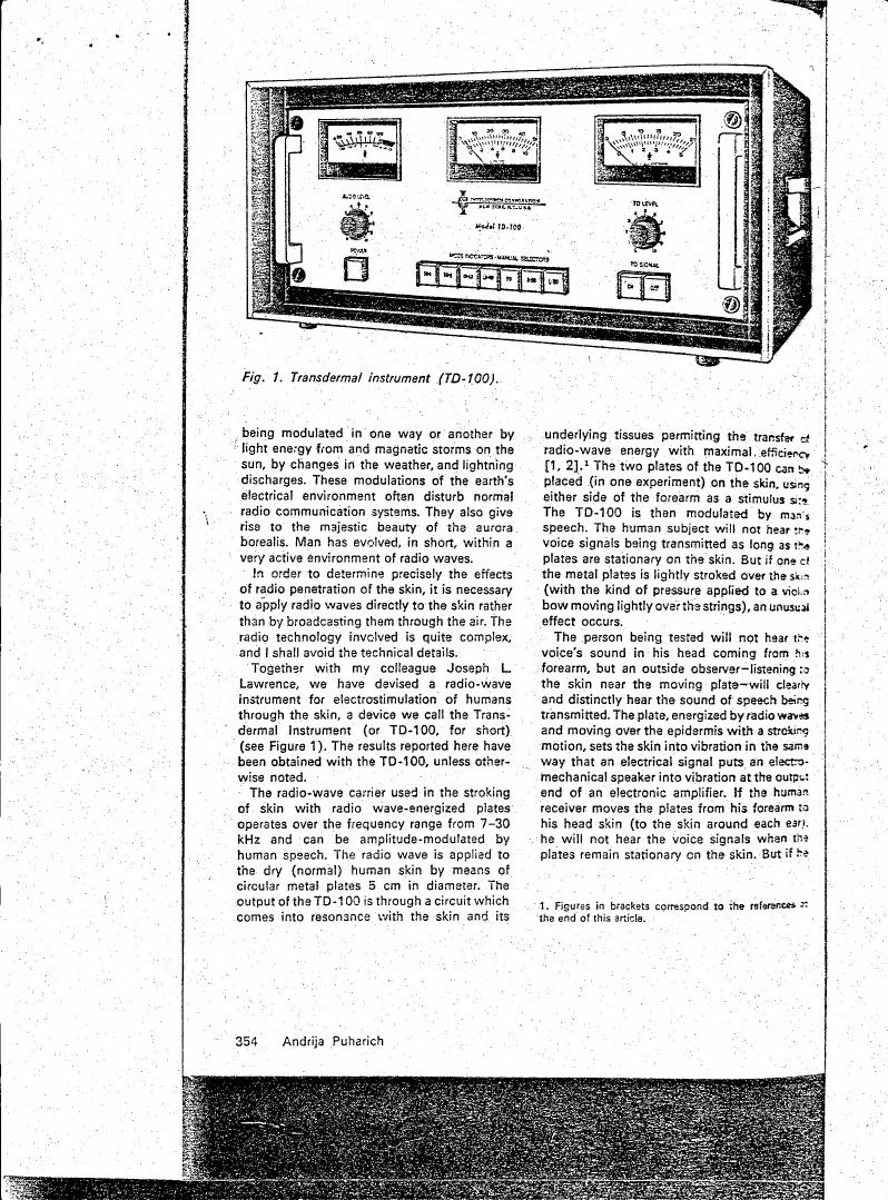 Fig. 1. Transdermal instrument (TD-100).